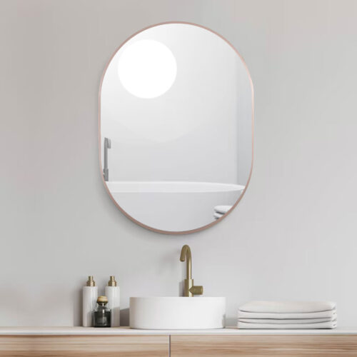 مراية لوكسوم روز جولد 50*70 سم