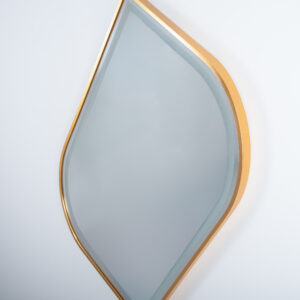 مراية دمعة ليد ذهبي 60*80 سم