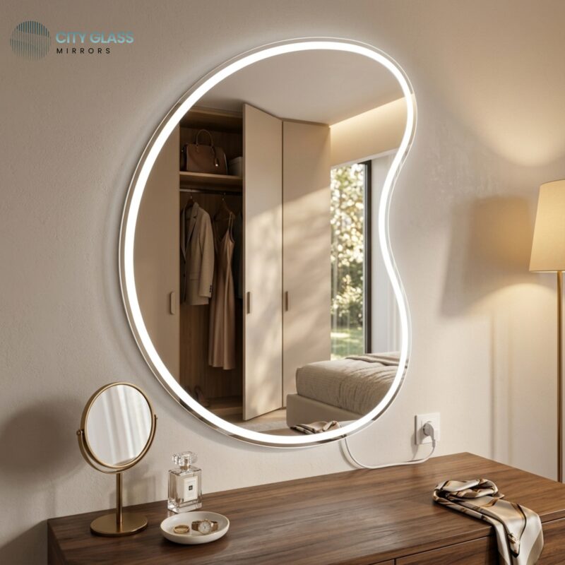 مراية LED تاتش بتصميم حر (60×80 سم)