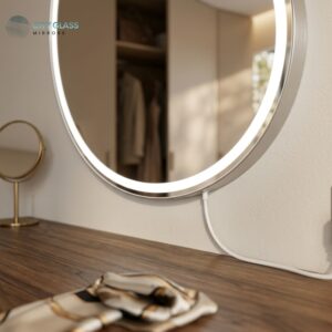 مراية LED تاتش بتصميم حر (60×80 سم)
