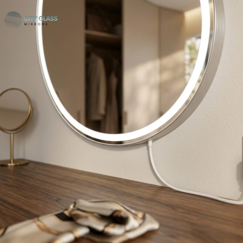 مراية LED تاتش بتصميم حر (60×80 سم)