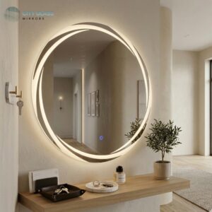 مراية LED دائرية تاتش (70 سم)