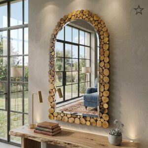 مراية ديكور هاند ميد بفريم مميز – مقاس 80×60 (نسخة)