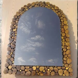 مراية ديكور هاند ميد بفريم مميز – مقاس 80×60 (نسخة)
