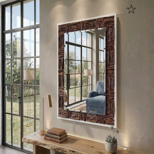 مراية ديكور هاند ميد بفريم مميز – مقاس 80×60 (نسخة) (نسخة)